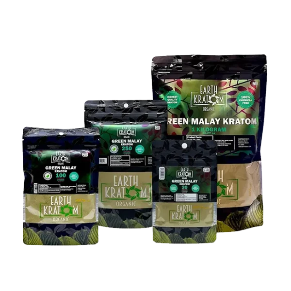 Earth Kratom green Malay 150 caps