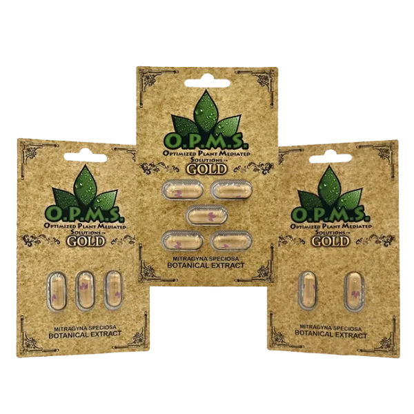 OPMS Gold 5 Pack Kratom Capsules